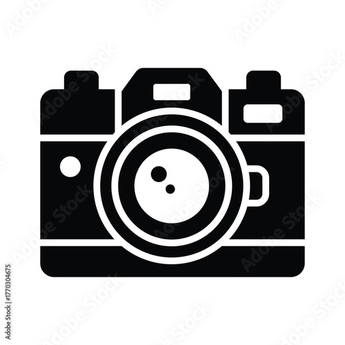 Festive camera capturing New Year and Christmas memories