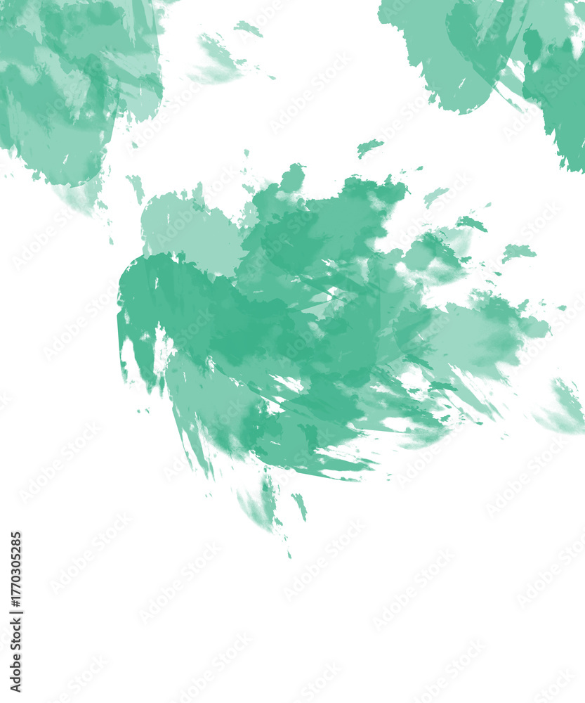 Obraz premium Vibrant turquoise cosmic cloudburst abstract visual art on dark transparent background isolated on transparent background