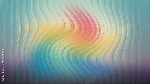 Abstract swirling rainbow colors with a soft textured background