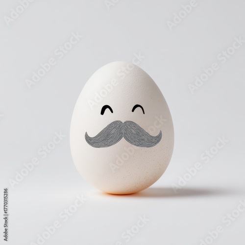 Wallpaper Mural An egg with mustache Torontodigital.ca