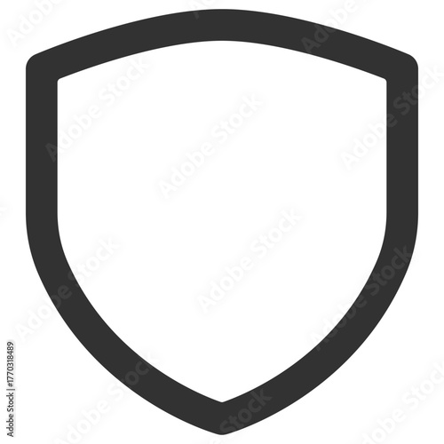 Shield icon. Security protection guard symbol. Vector on transparent background