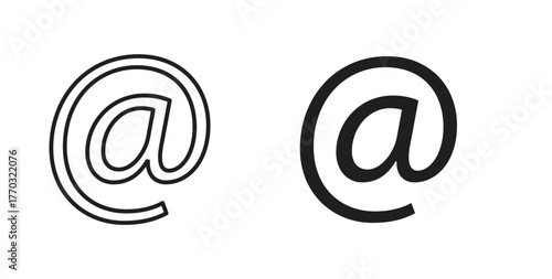 At icon with line and silhouette versions.