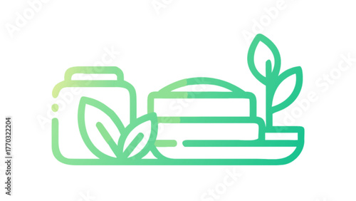 green plant in a circle