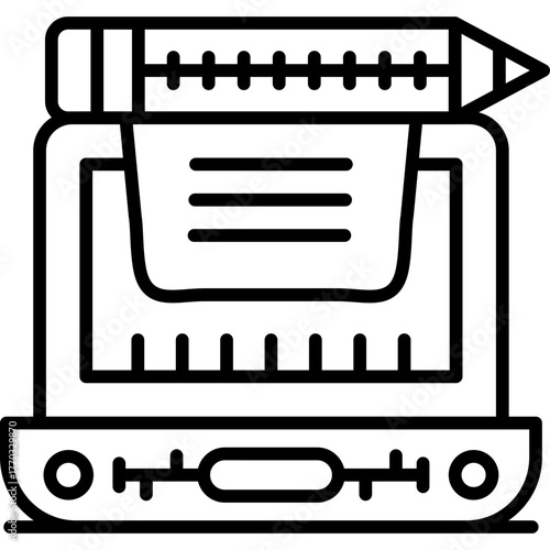 Copywriter Icon Vector Element