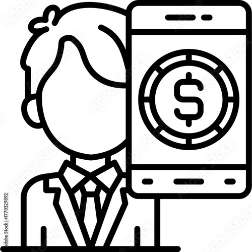 Affiliate Marketing Icon Vector Element