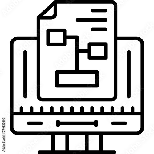 Algorithm Icon Vector Element