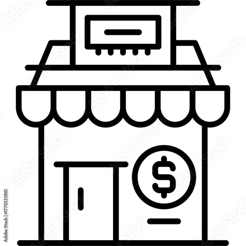 Shop Icon Vector Element