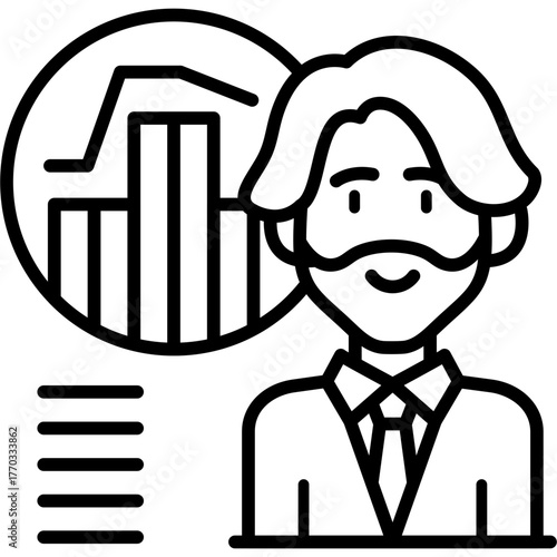Analytics Icon Vector Element