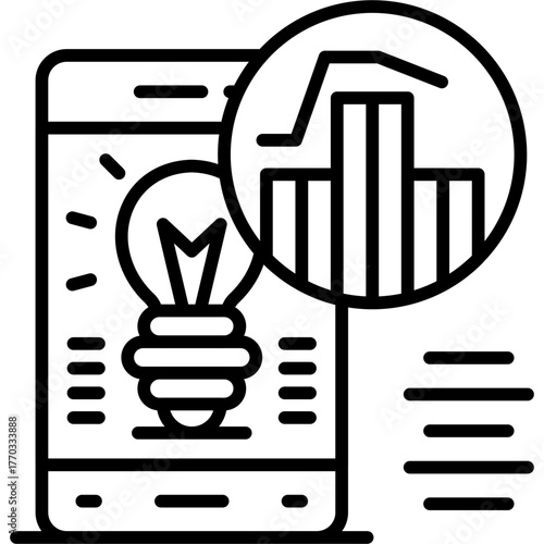 Analytics Icon Vector Element