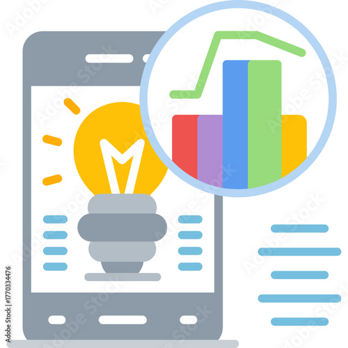 Analytics Icon Vector Element