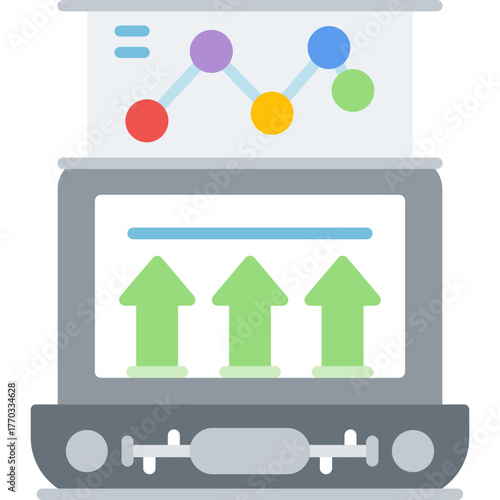 Data Analysis Icon Vector Element