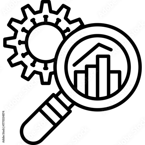 Analytics Icon Vector Element