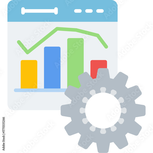 Analytics Icon Vector Element