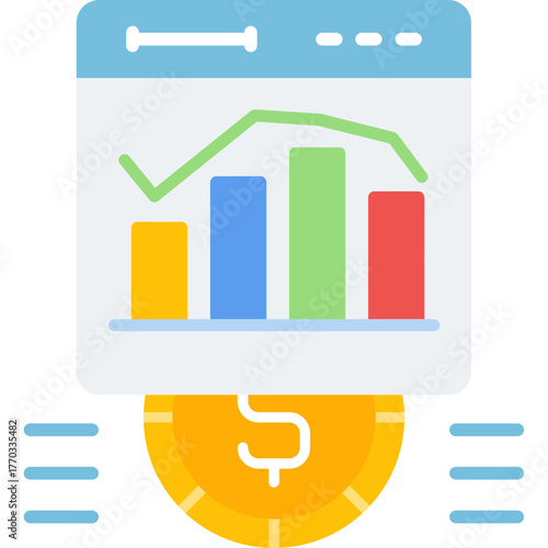 Analytics Icon Vector Element