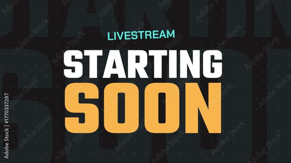 Livestream stream starting soon twitch kick broadcast intro ...