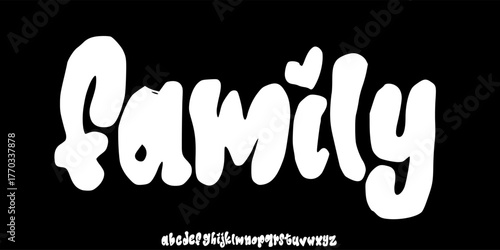 Elegant Font. Groovy Font. Graffiti Font. Creative Hand Drawn Uppercase. Street Art Classic Lettering Fashion Designs Typography modern serif decorative vintage concept vector illustration