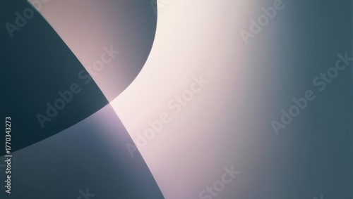 Abstract Curves - A Minimalist Composition in Light and Shadow.