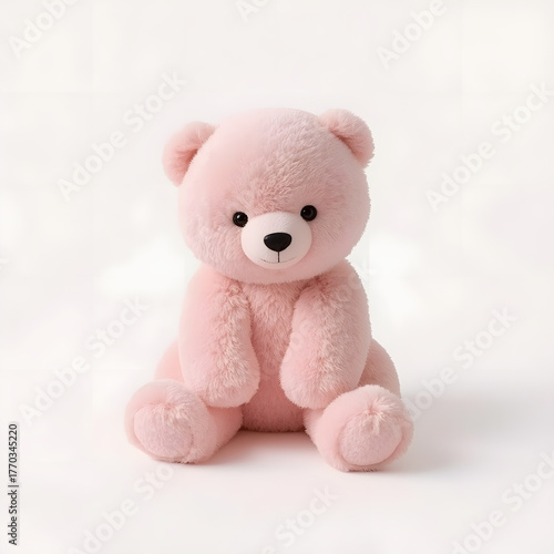 Soft Pastel Pink Bear for Kids and Home Decor