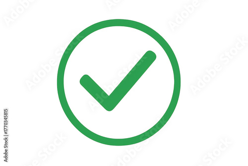 Free Download Green check mark in circle icon symbolizing approval, success, verification and compliance on transparent background - GFXLoad