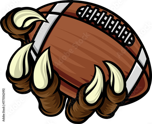 American Football Ball Claw...