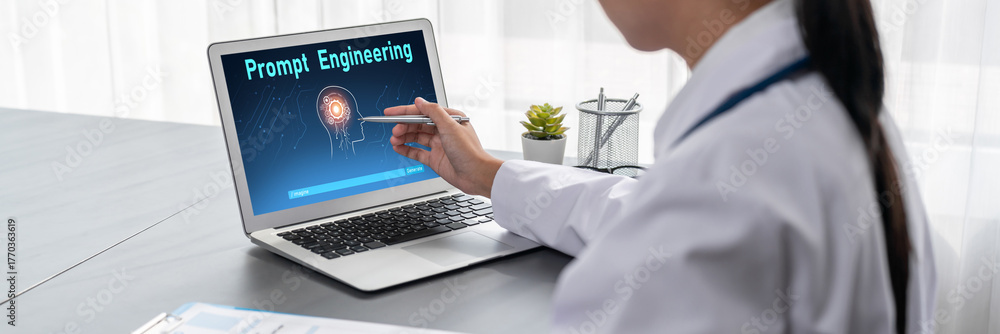 Generative AI virtual assistant tools for prompt engineer and user for ease of engage artificial intelligence AI technology help people to work with generative AI functions by prompting the AI brisk