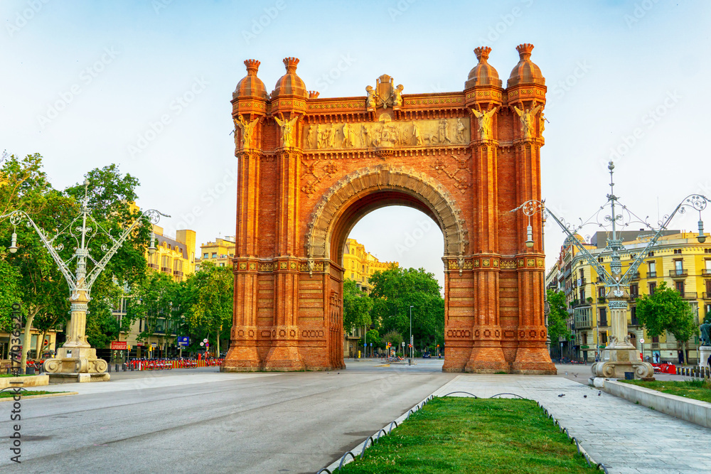 Fototapeta premium The Arc de Triomf, Barcelona, Spain