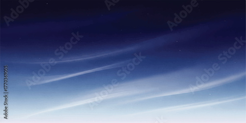 Abstract blue sky background with soft wispy clouds creating a serene and calming atmosphere for graphic design projects
