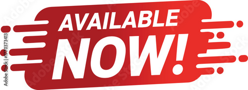 Available now text banner