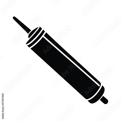 Flat Vector Icon of Caulking Material Tube