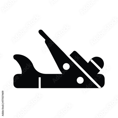 Flat Vector Icon of Carpenter Plane