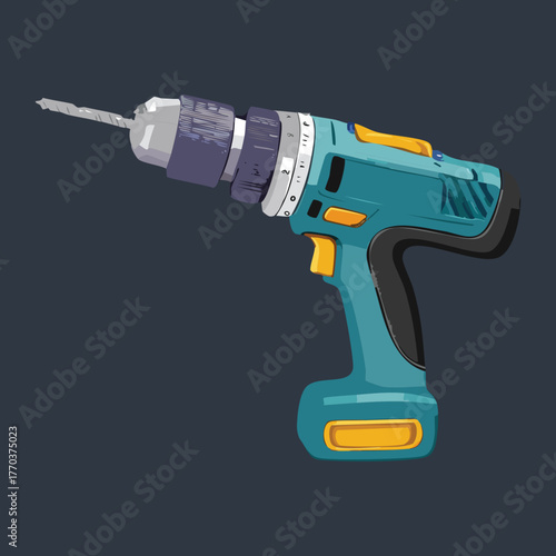 Heavy Duty Cordless Electric Power Drill Tool for Professional Woodworking and House Renovation Projects
