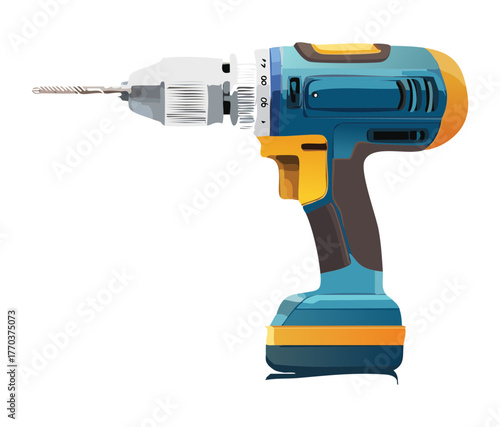 Robust Cordless Electric Drill Tool with High Torque Capabilities Ideal for Demanding Construction and DIY Projects