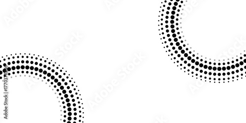Abstract halftone circle dot pattern on background. Polka dot pattern template Monochrome dotted texture modern seamless. Dots pop art comics with summer background. Vector blot half tone collection. 