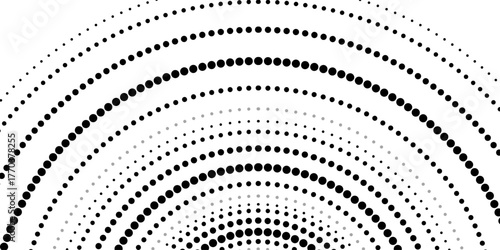 Abstract halftone circle dot pattern on background. Polka dot pattern template Monochrome dotted texture modern seamless. Dots pop art comics with summer background. Vector blot half tone collection. 