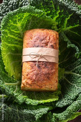 Homemade sauerkraut bread b...