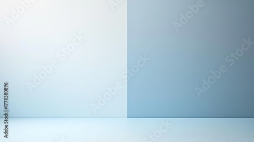 Wallpaper Mural Minimalist Blue Room Interior. Torontodigital.ca