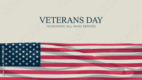 Veterans Day USA Flag Celebration Honoring All Who Served