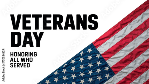 Veterans Day USA Flag Celebration Honoring All Who Served