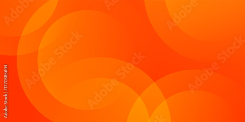 Abstract minimal background with orange color. Dynamic shapes composition