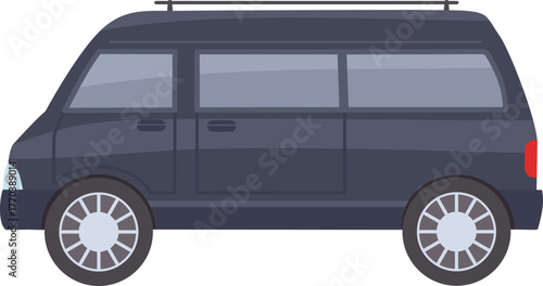 Flat cars. Cartoon vehicle side view. Taxi, minivan, mini car, suv and pickup truck. City auto transport icons. Automobile design vector set
