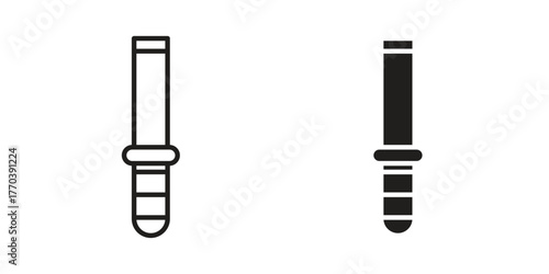 Chisel icon illustrations collection. editable stroke outline and flat style