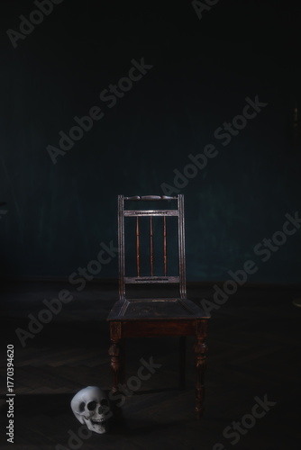 old wooden chair