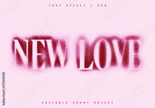 Pink Blurry Soft Text Effect