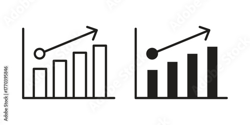 High Sales icon illustrations collection. editable stroke outline and flat style