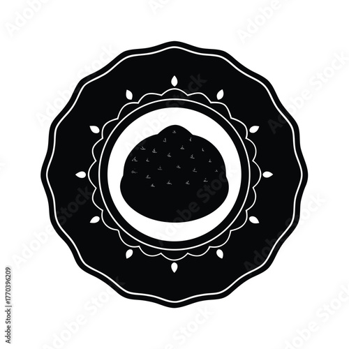 Chocolate Ghriba on Moroccan Plate Art