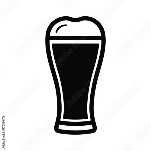 Chopp Beer Glass Vector Icon