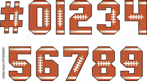 Sport  Numbers vector Bundle design
