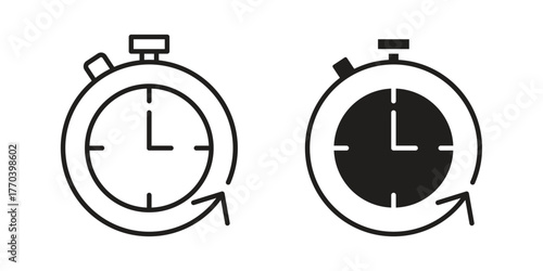 Quick icon illustrations collection. editable stroke outline and flat style