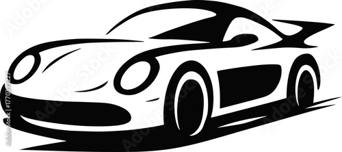 Racing Car Logo Adobe Illustrator AI Source File – Fully Editable & Convertible (EPS, SVG, PNG, JPEG, DXF, PDF)