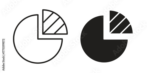 Sector icon illustrations collection. editable stroke outline and flat style